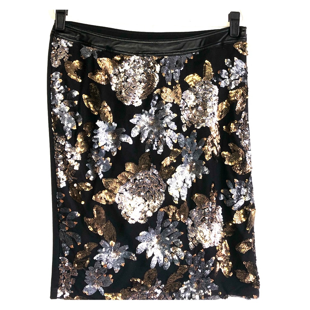Fairchild Floral Sequin Skirt